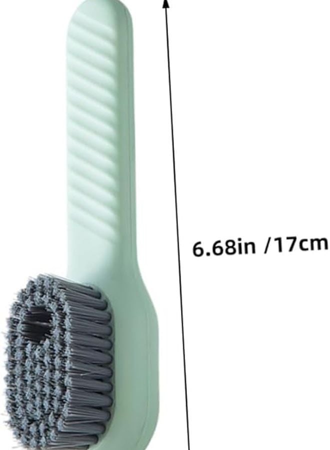 Long Handle Shoe Brush with Soap Dispenser Multi Function Cleaning Brush for Shoes and Surfaces - Image 2